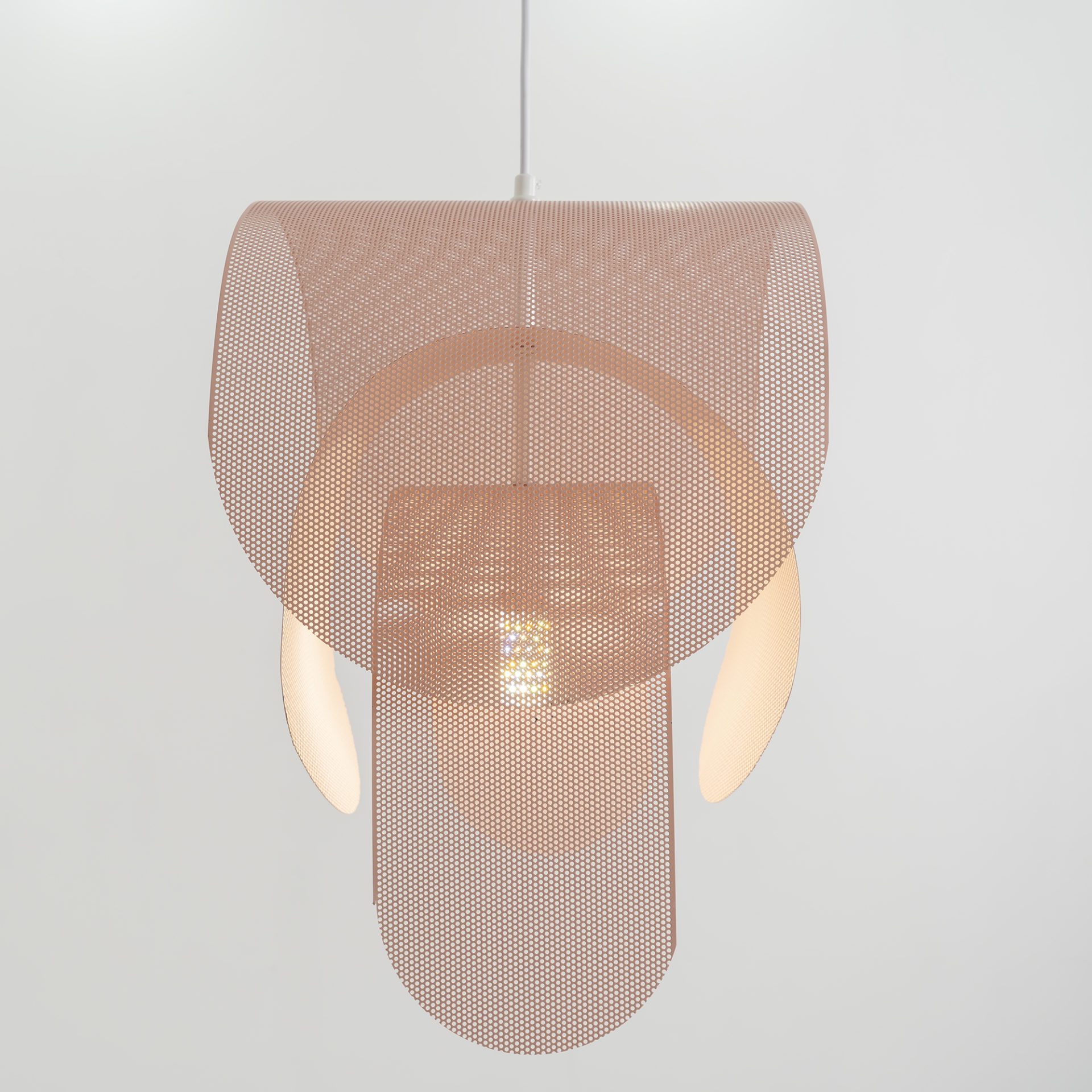 perforated metal pendant light