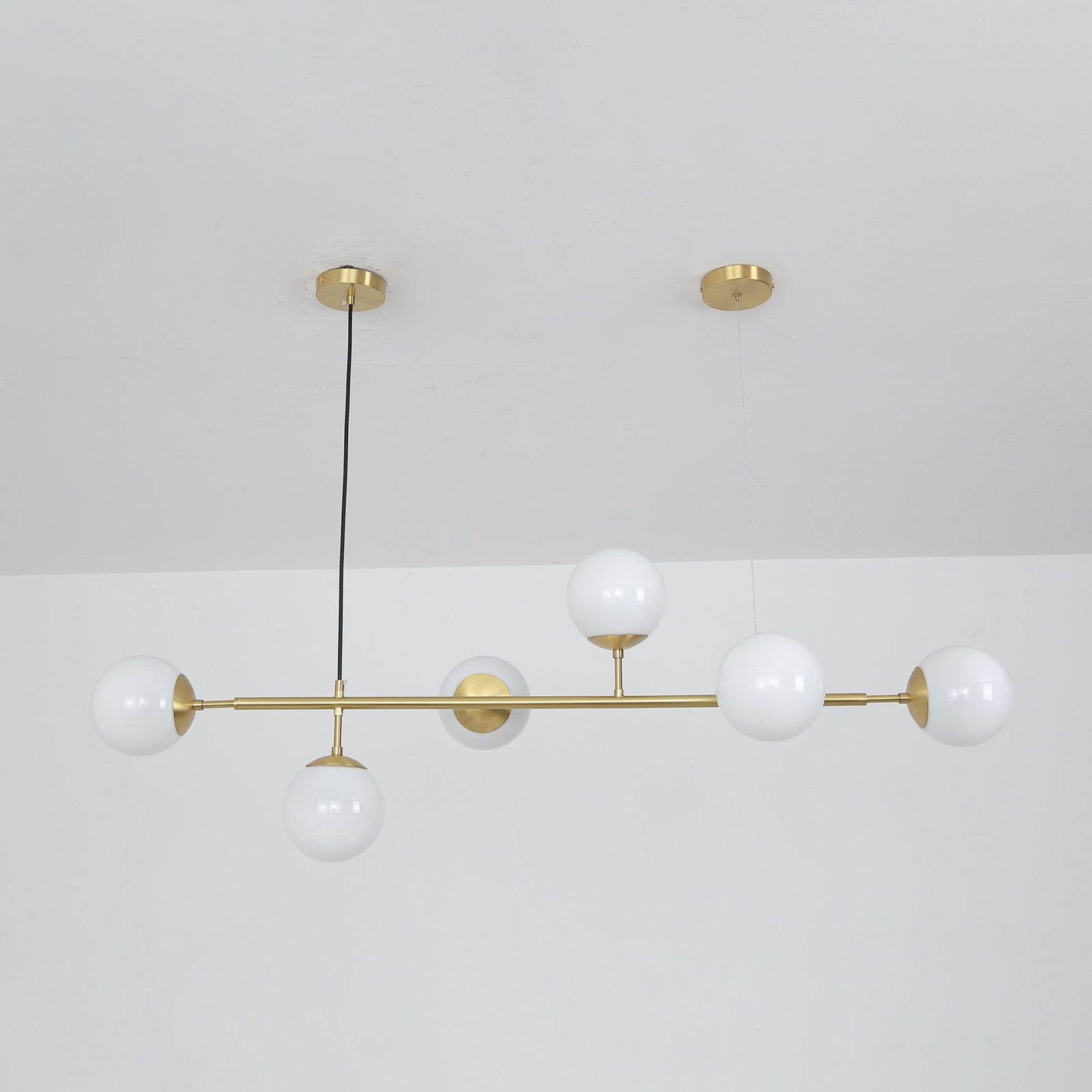 Brass Bell, Suspended Ceiling Light 5 Cables