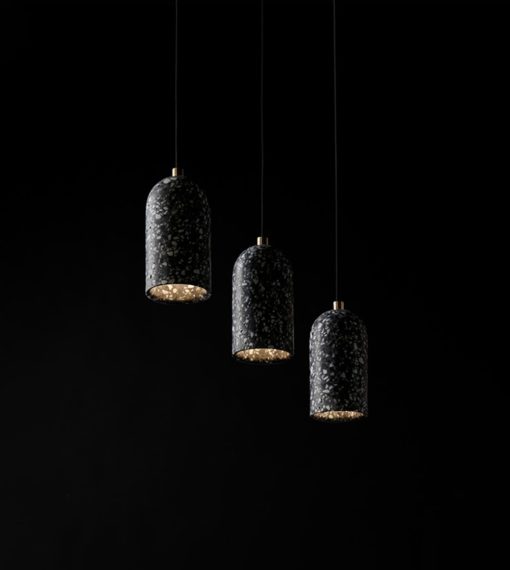 black concrete pendant light