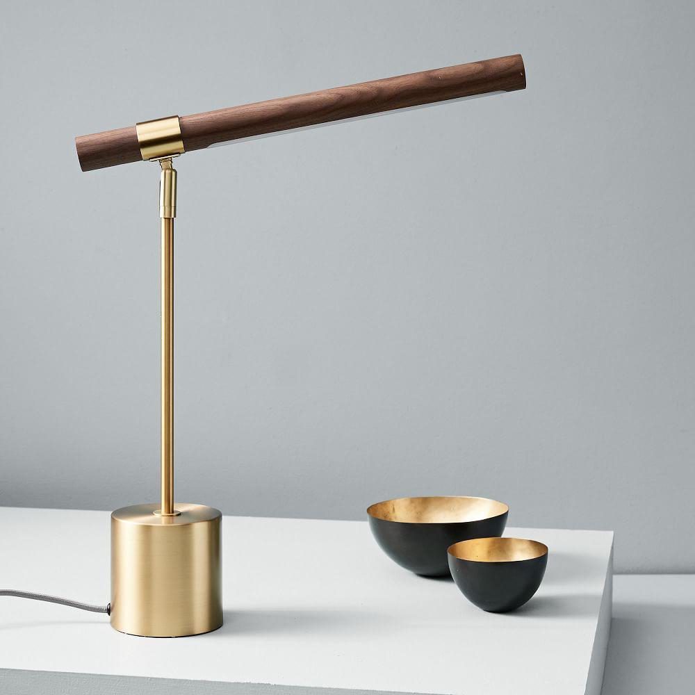 West elm deals brass table lamp