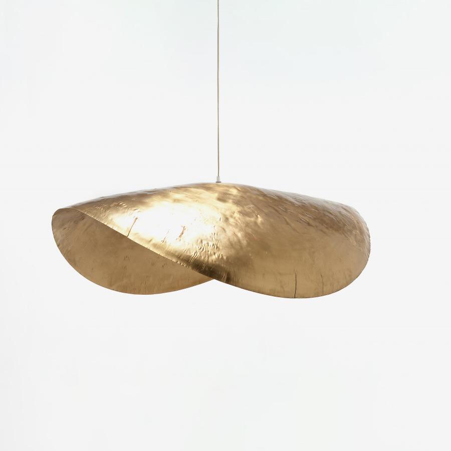 Hammered brass suspension light - Beat brass Pendant Lamp - mooielight