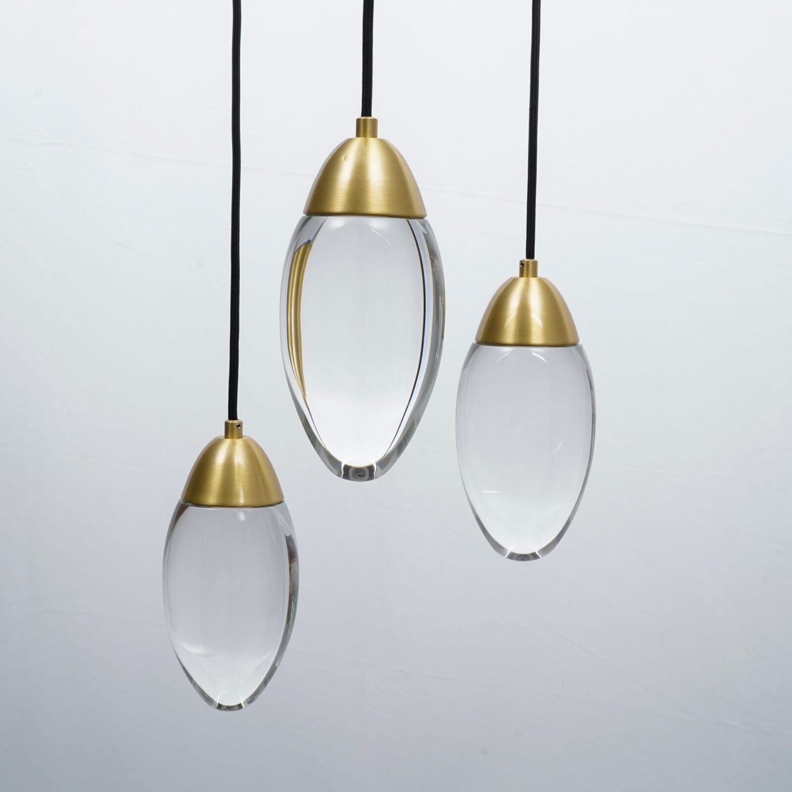 Hammered brass suspension light - Beat brass Pendant Lamp - mooielight