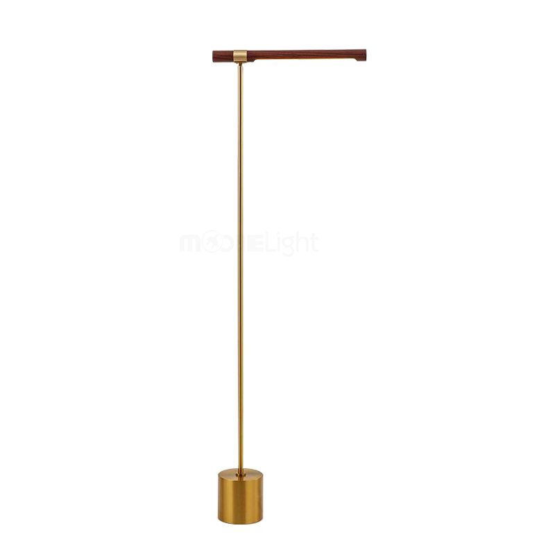 linear wood led floor lamp