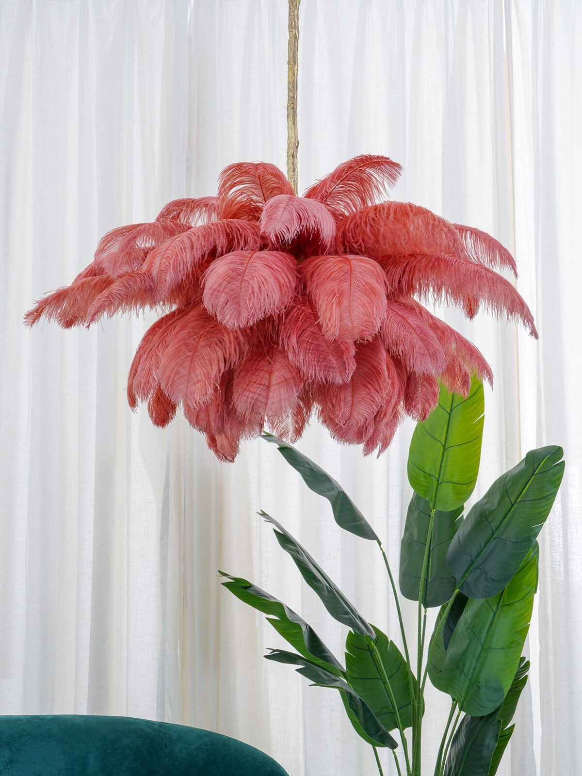 Ostrich Feather Chandeliers - Mooielight - Ostrich Feather Chandeliers