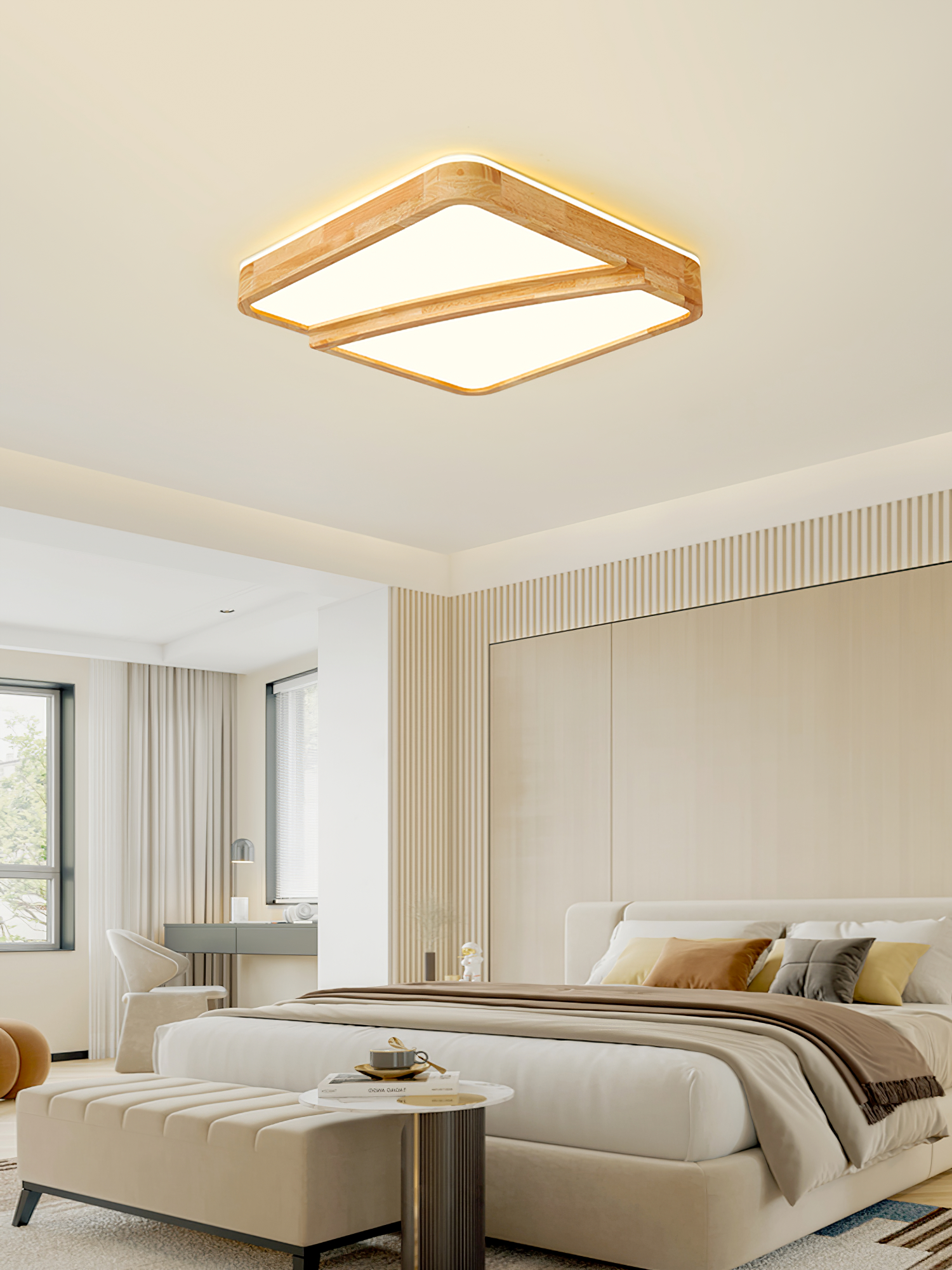 Modern square sale ceiling light