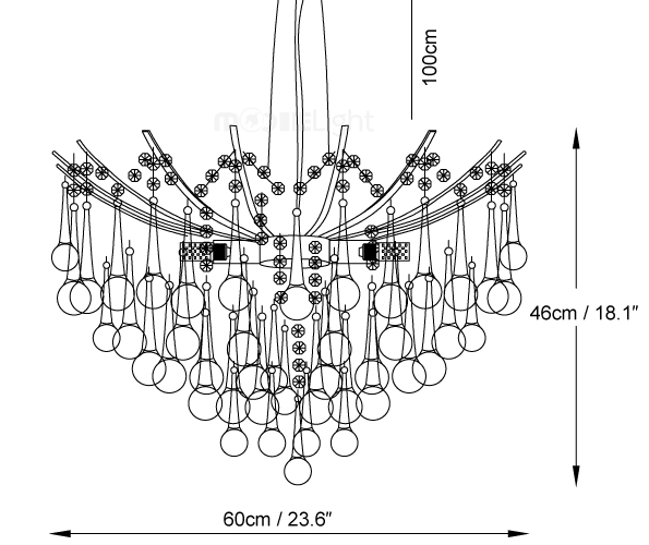 Teardrop Crystal Chandelier Mooielight   Teardrop Crystal Chandelier 22 