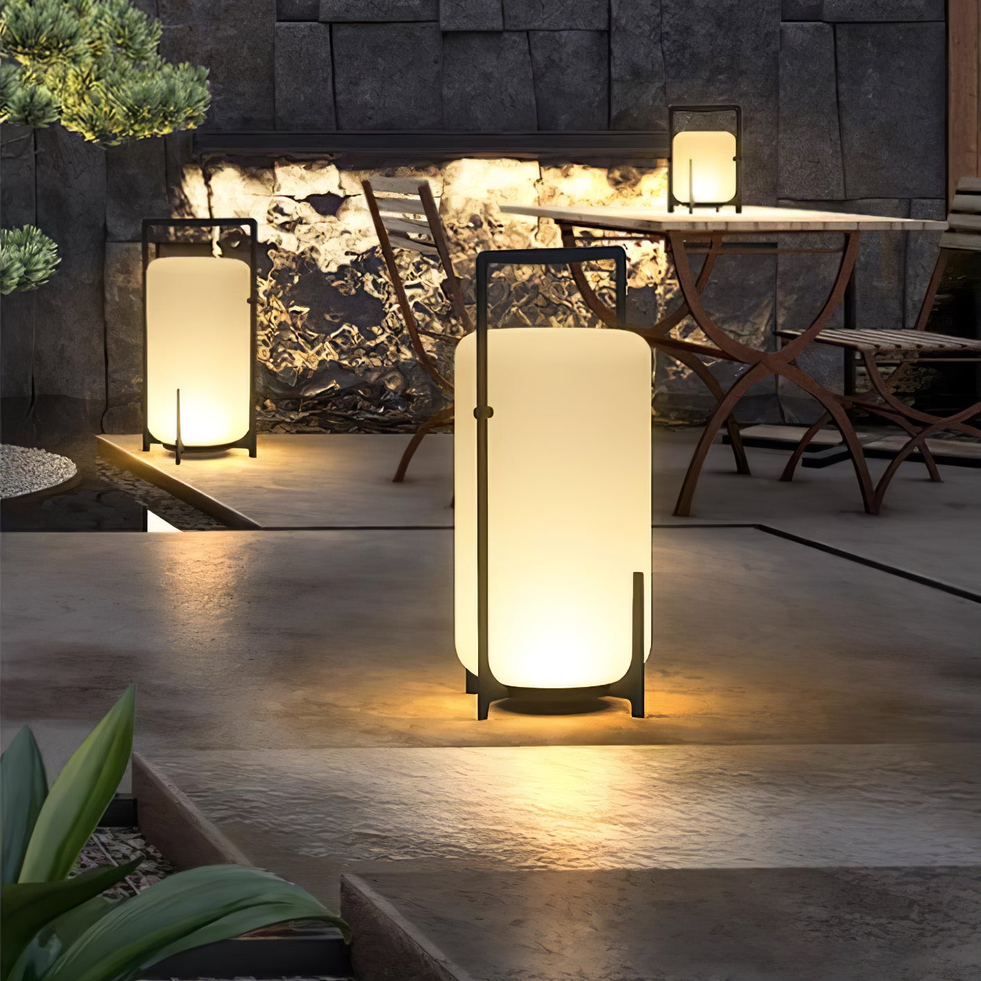 Outside hot sale table lights