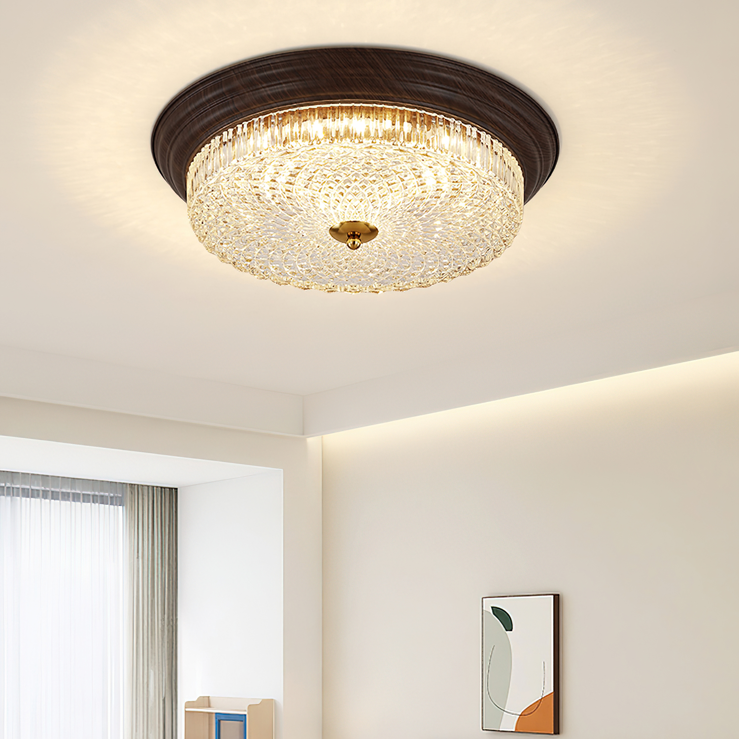 Crystal Glass Dome Ceiling Lamp - Mooielight - Crystal Glass Dome ...