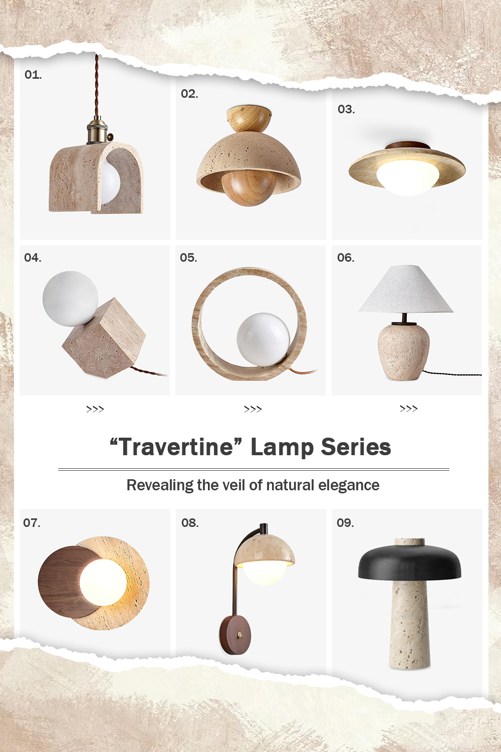 Light Up Your Space: Explore Our Top 9 Travertine Lamps This Black Friday.
Travertine lamps bring a unique feel to any room, combining natural beauty with elegant design. This Black Friday, take 15% off our selection of Mooielight Travertine Lamps. Use discount code "BFCM2024" at checkout to light up your home for less!